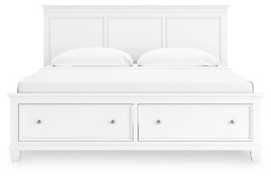 Fortman - Panel Bed #king #2drawers
