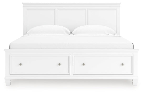 Fortman - Panel Bed #king #2drawers