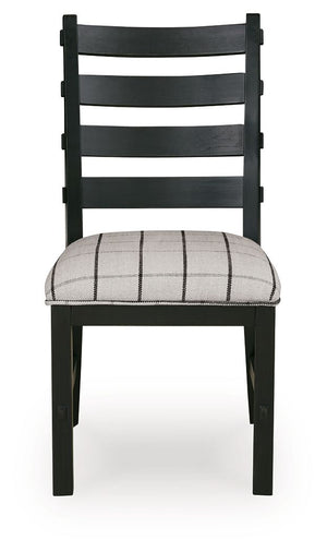 Ridgester - Dining Upholstered Side Chair (Set of 2) #black