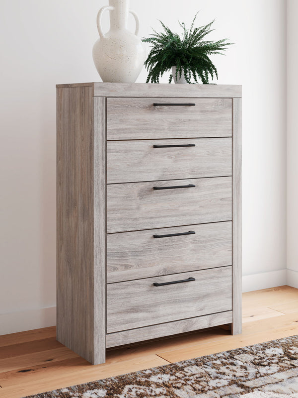 Broachmyn - Five Drawer Chest #gray