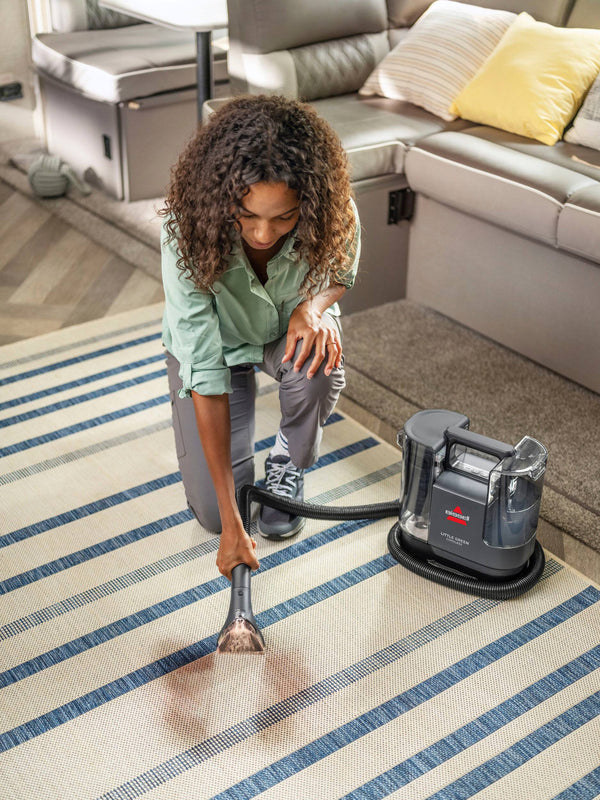 BISSELL - Little Green Cordless Portable Deep Cleaner - Titanium with silver accents