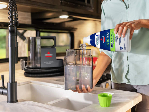 BISSELL - Little Green Cordless Portable Deep Cleaner - Titanium with silver accents