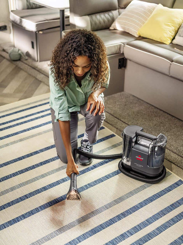 BISSELL - Little Green Cordless Portable Deep Cleaner - Titanium with silver accents