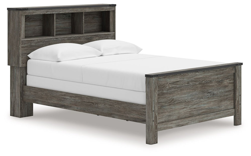 Frandern - Bookcase Panel Bed #none