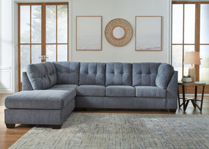 Marleton - Sectional #blue #2pc.leftarmfacingcornerchaisesectional