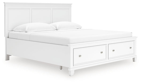 Fortman - Panel Bed #king #2drawers