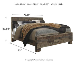 Derekson - Panel Bed #king #none