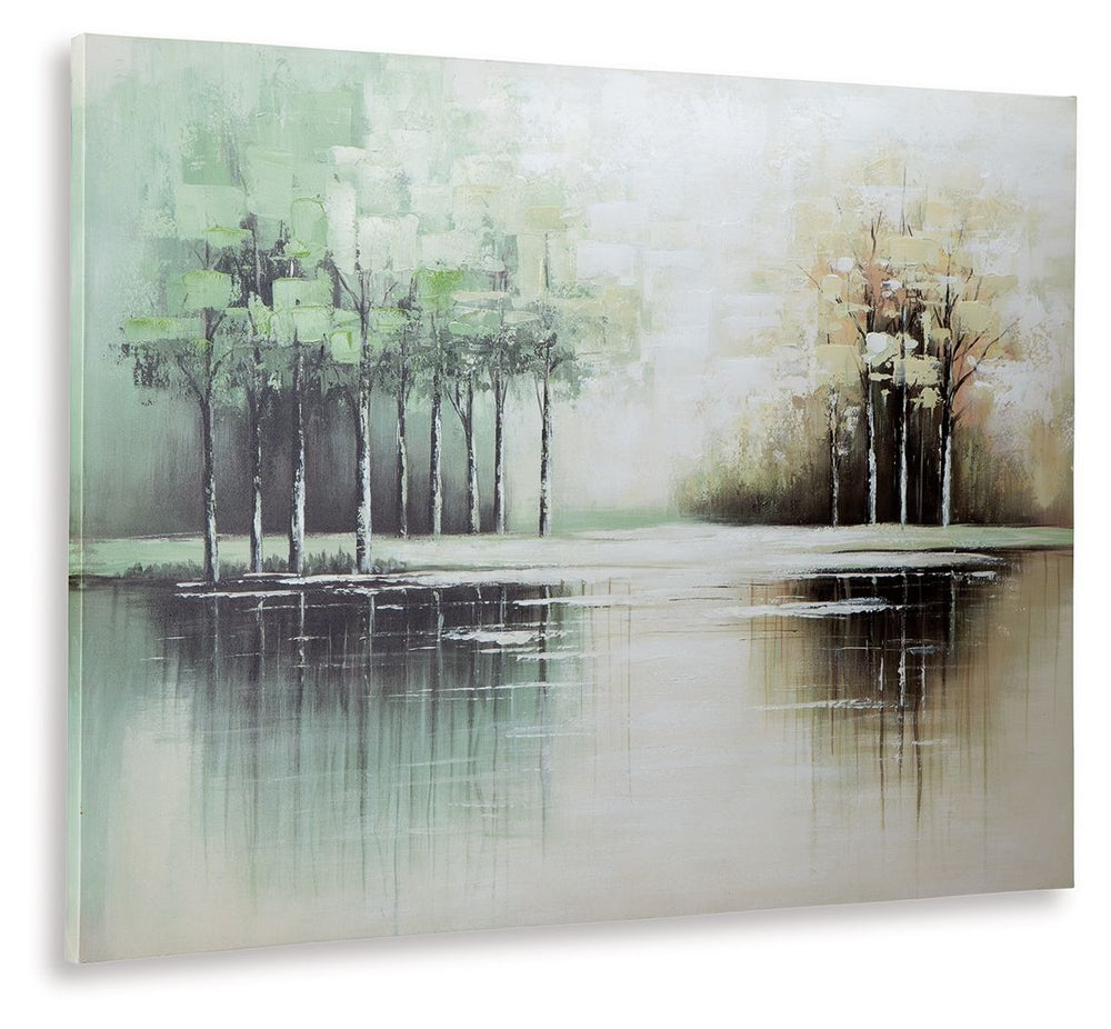 Garlenridge - Arte de pared - Verde / Tan / Blanco