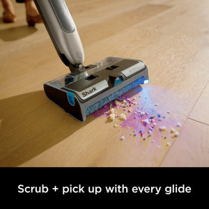 Shark - HydroDuo with Dirt-Reveal Technology, Cordless wet & dry hard floor cleaner picks up, mops, & scrubs - Stone Metallic