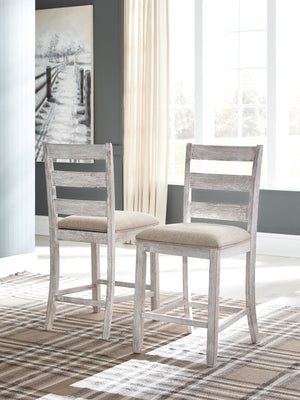 Skempton - Rectangular Counter Table With Storage Set #3pc.table,2barstools