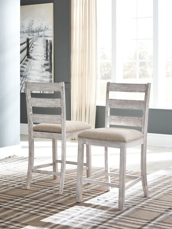 Skempton - Rectangular Counter Table With Storage Set #3pc.table,2barstools