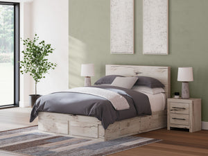 Lawroy - Panel Bed With Storage #queen #storagefootboardand2underbedstorageunits