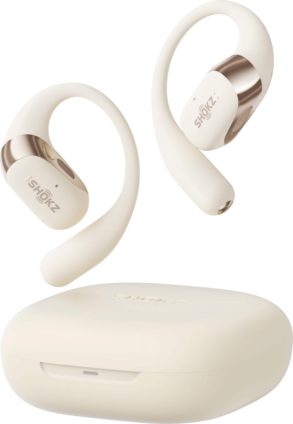 Shokz - OpenFit 2 Open-Ear True Wireless Earbuds - Beige