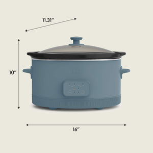Bella - 6-qt. Programmable Slow Cooker - Surf
