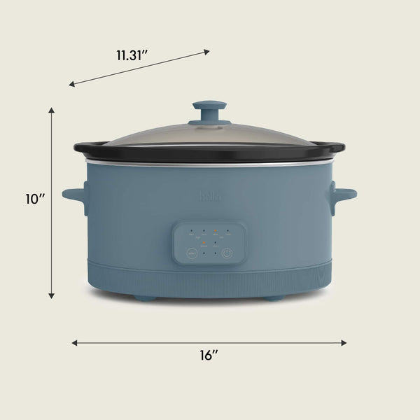 Bella - 6-qt. Programmable Slow Cooker - Surf