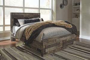 Derekson - Panel Bedroom Set #6pc.bed,dresser,mirror,chest,2nightstands|5pc.bed,dresser,mirror,2nightstands #queen #2drawers