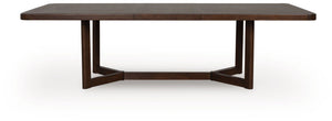 Dilenno - Mesa de comedor rectangular extensible - Marrón oscuro