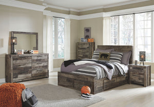 Derekson - Youth Panel Bedroom Set #6pc.bed,dresser,mirror,chest,2nightstands #full #6drawers