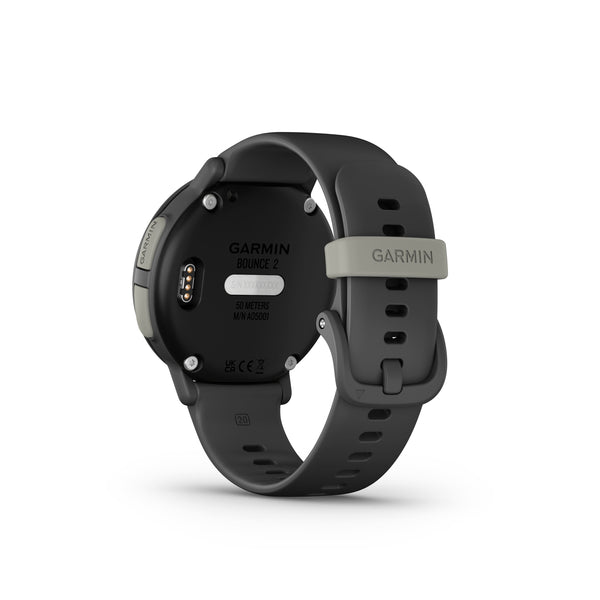 Garmin - Bounce 2 GPS Kids Smartwatch 43mm Fiber-reinforced polymer - Slate Gray - (2025)