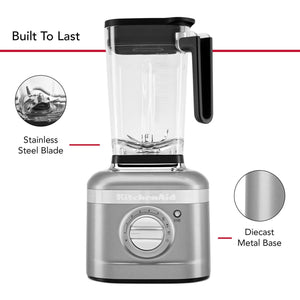 KitchenAid - K400 1200W 56 oz. Variable 5-Speed BPA-Free Blender with Tamper - Contour Silver