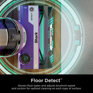 Shark - PowerDetect Upright Vacuum with DuoClean Detect Technology, Self-Cleaning Brushroll, and XL Dustcup - Eggplant