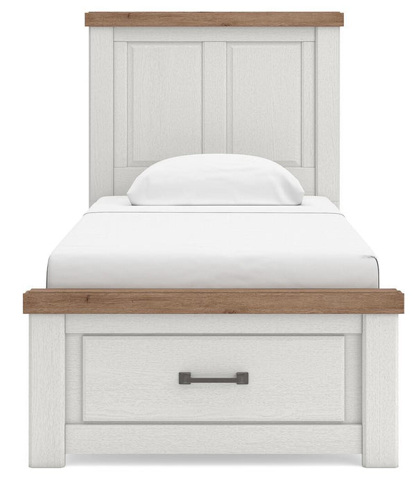 Savonport - Panel Storage Bed #twin #storagefootboard