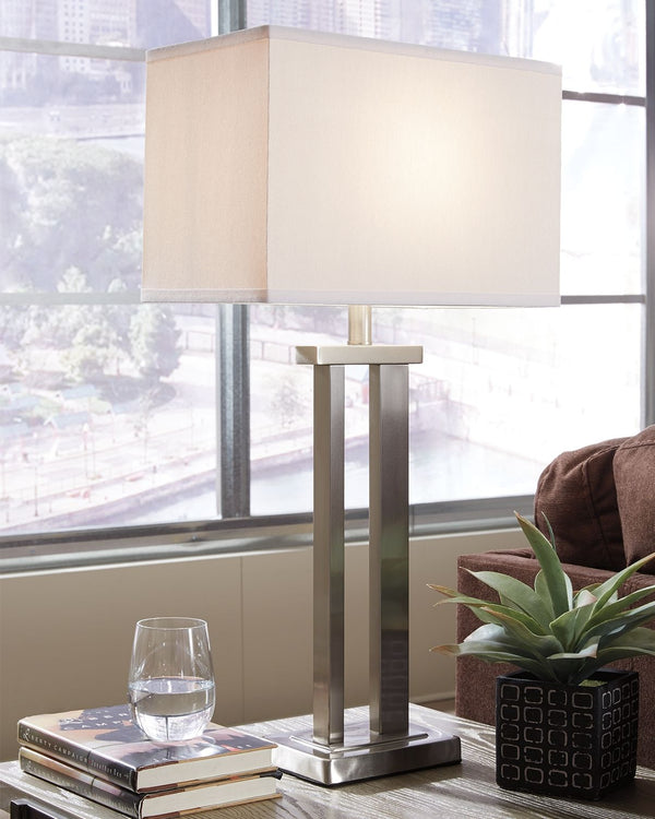 Aniela - Metal Table Lamp Set #silver