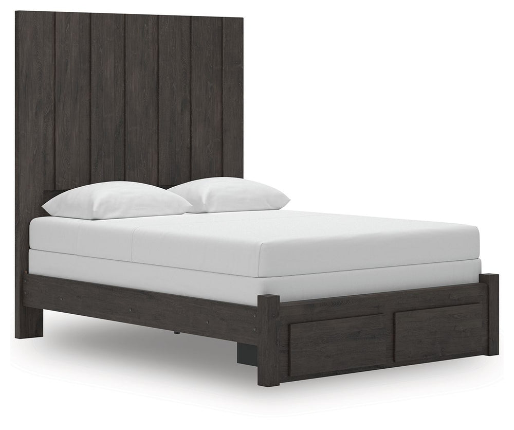 Fraluna - Panel Storage Bed #queen