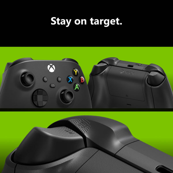 Microsoft - Xbox Wireless Controller for Xbox Series X, Xbox Series S, Xbox One, PCs, and Cloud-Enabled Devices - Carbon Black