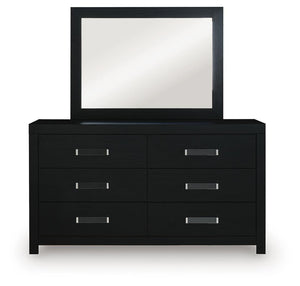 Maeling - Six Drawer Dresser #black #dresser&mirror