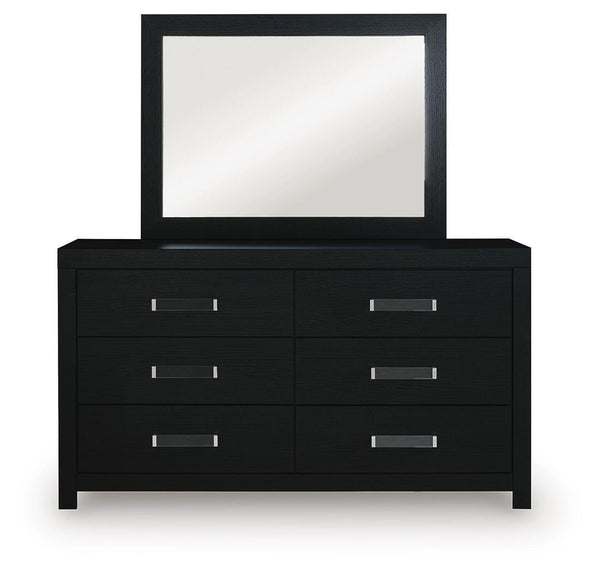 Maeling - Six Drawer Dresser #black #dresser&mirror