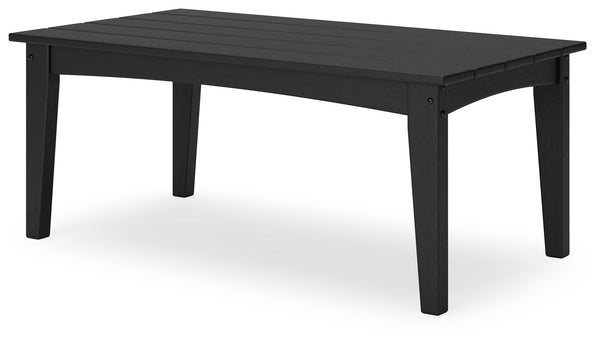 Hyland Wave - Rectangular Cocktail Table #black