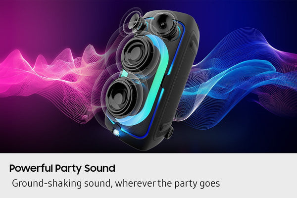 Samsung - MX-ST50F/ZA Sound Tower 240W Portable Party Speaker with Built In Battery - Black