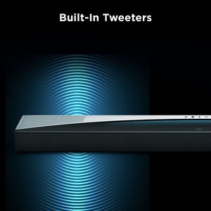 TCL - Q85H Q Class 7.1.4 Channel Sound Bar with Dolby Atmos, Wireless Subwoofer, and Wireless Surround Speakers - Black