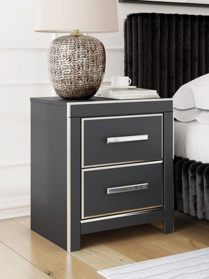 Zuraleus - Two Drawer Night Stand #black