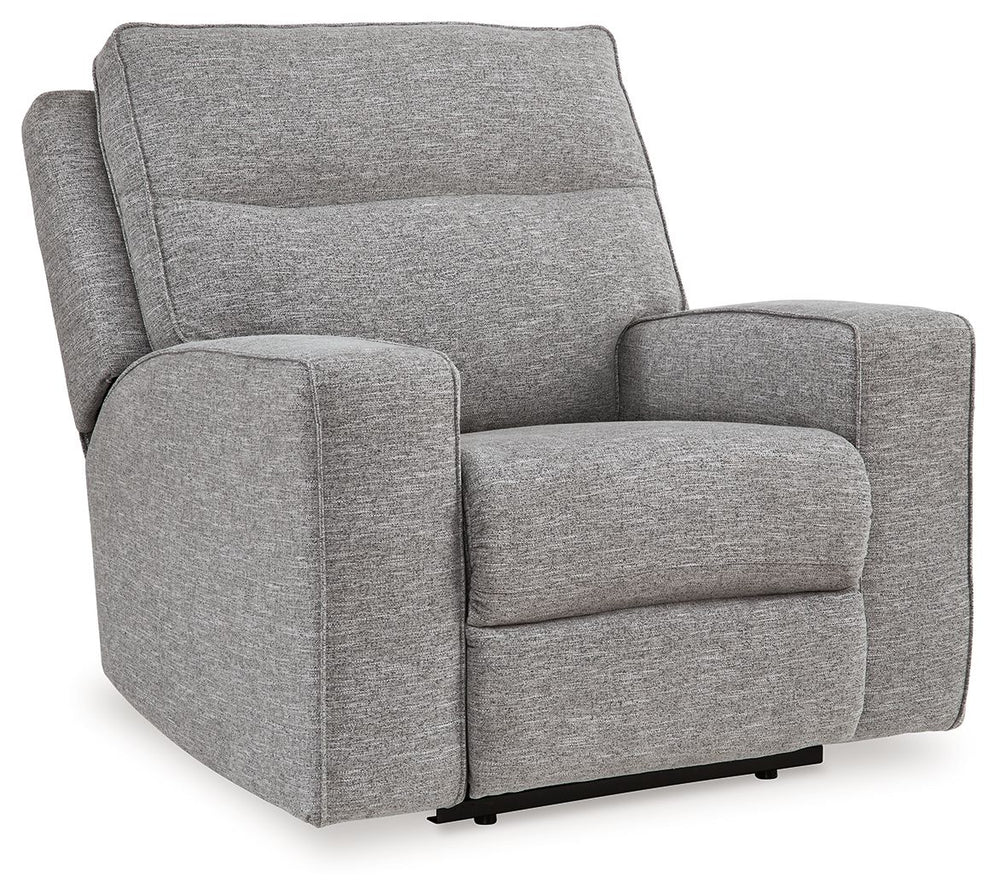 Biscoe - Reclinable eléctrico / Reposacabezas ajustable - Peltre