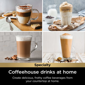 Ninja - Pods & Grounds Specialty Single-Serve Iced Coffee Maker, K-Cup Pod Compatible with Foldaway Milk Frother - Stone