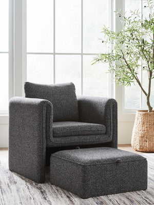 Vreni - Sillón Decorativo - Carbón / Negro