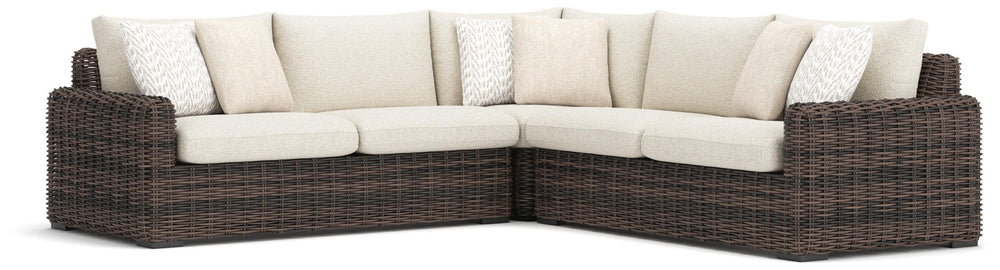 Kimora - Outdoor Sectional #3pc.sectional