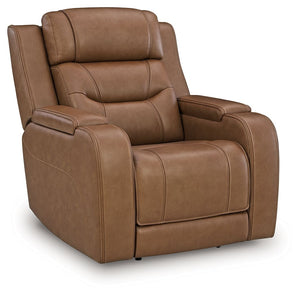 Knightington - Power Recliner With Audio Seating #lightbrown