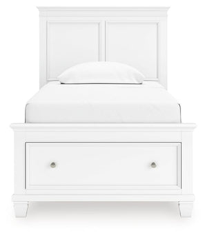 Fortman - Panel Bed #twin #1drawer