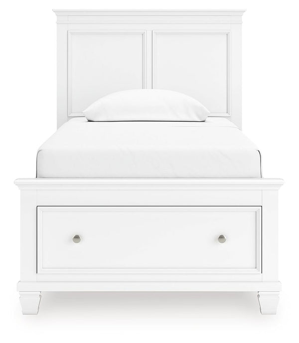 Fortman - Panel Bed #twin #1drawer