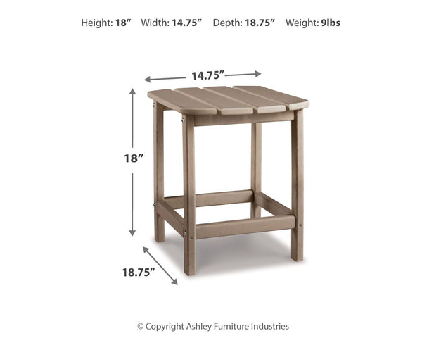 Sundown Treasure - Outdoor End Table #lightbrown