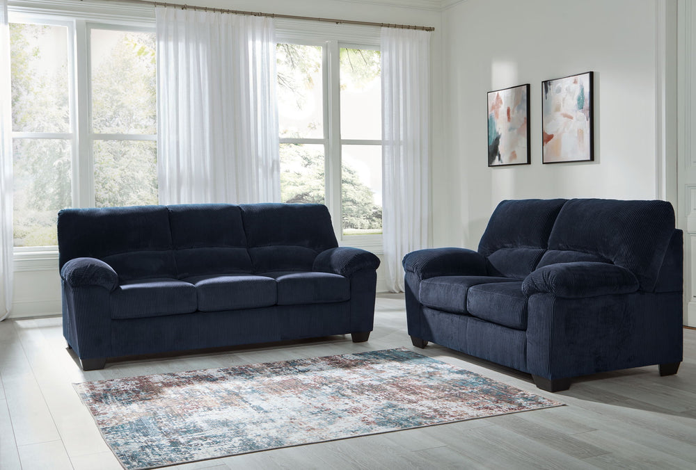 SimpleJoy - Living Room Set #beige #2pc.sofa,loveseat