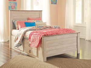 Willowton - Panel Bed #full #2drawers