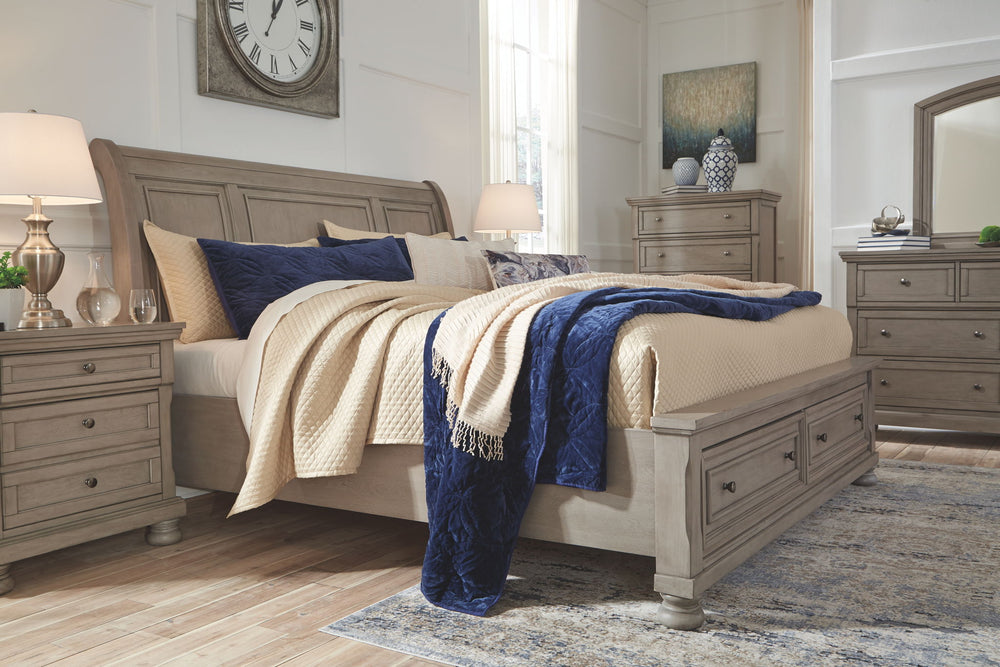 Lettner - Sleigh Bedroom Set #queen
