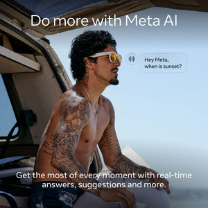 Oakley Meta - HSTN glasses - with Meta AI, Audio, Photo, Video Compatibility - Clear to Amethyst Transitions Lenses - Black