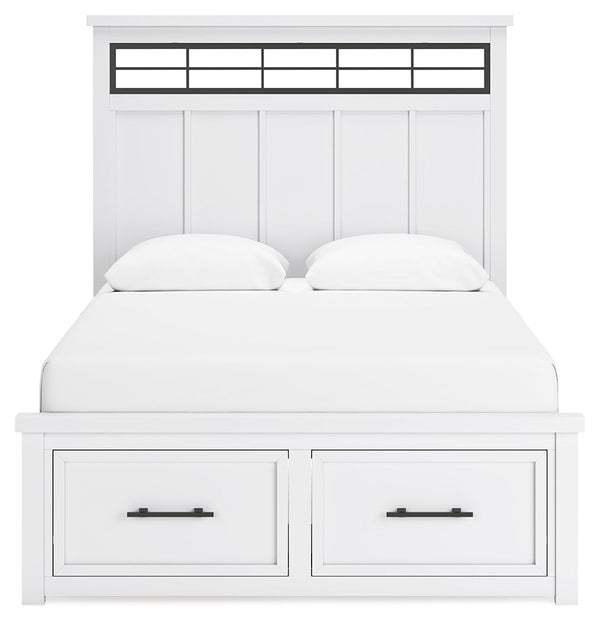 Ashbryn - Panel Storage Bed #queen