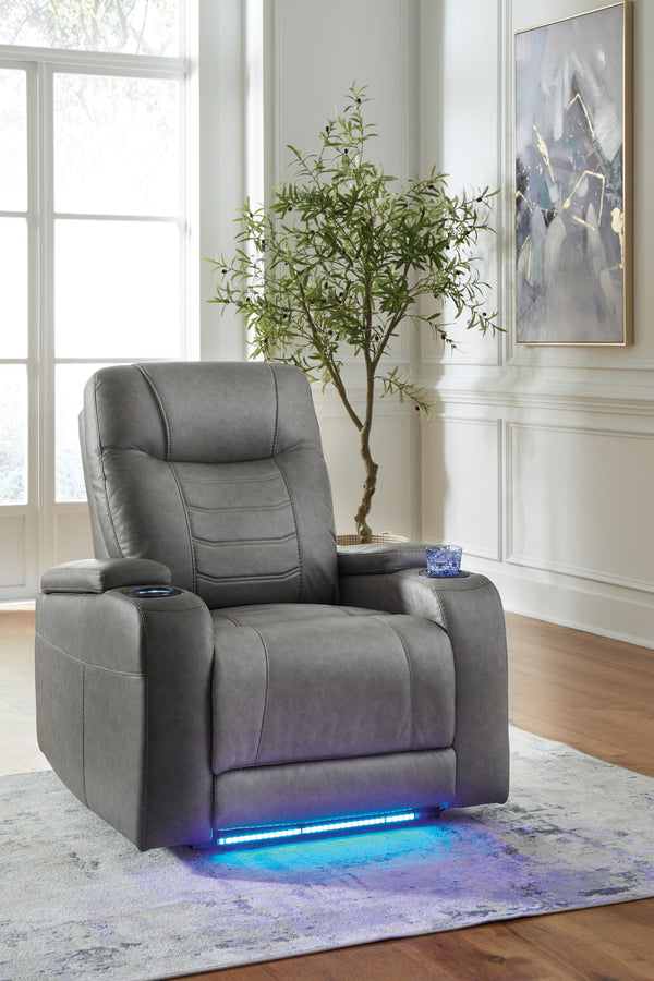 Schooner Rocks - Power Recliner / Adj Headrest #darkgray