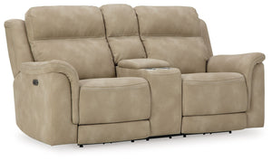 Next-Gen Durapella - Reclining Power Loveseat With Console #beige